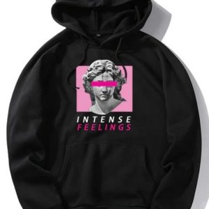 Sculpted Inspirations Letter Print Hoodie